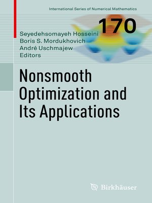 cover image of Nonsmooth Optimization and Its Applications